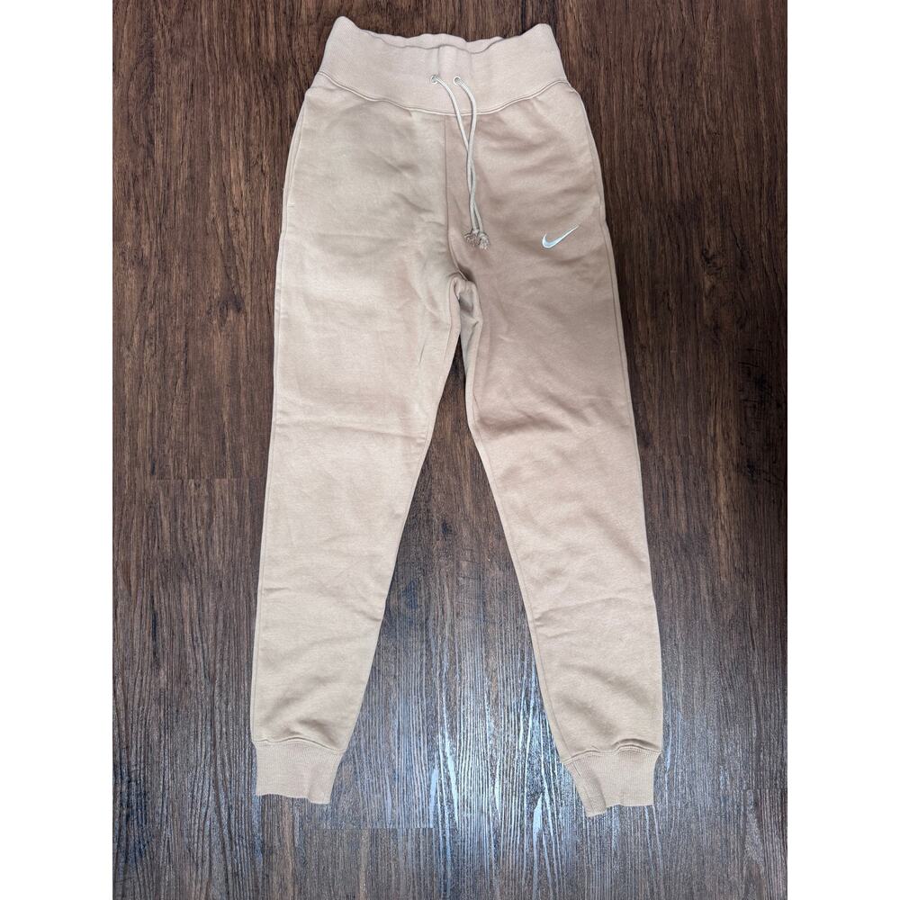 Nike Womens Sweatpants Beige Size Extra Small - Picture 2 of 3